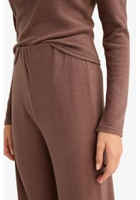 Resim Defacto Beli Lastikli Wide Leg Geniş Paça Kahverengi Kadın Eşofman Altı F0981ax/bn258 Kahverengi 