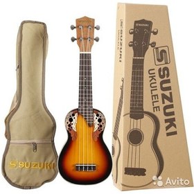 Resim Suzuki Sruk-1E Sb Elektro Soprano Boy Ukulele Seti 