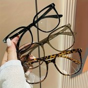 Resim 1 Kare Gözlük, Şık Şeffaf Lensli Erkek ve Bayanlar İçin Casual Eyewear 