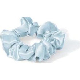 Resim Beauty Pillow Saç Tokası Yüzde Yüz İpek Mavi Renk Açık Altın 