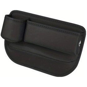 Resim Chuangyinshop 2 Paket Siyah 1 Adet Araç Koltuğu Arası Depolama Kutusu Çok Fonksiyonlu Araç İçi Saklama Çantası 