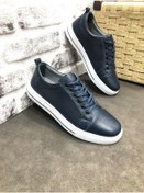 Resim Derilax Hakiki Deri Tam Ortopedik Lacivert Erkek Ayakkabı Lacivert - Beyaz 