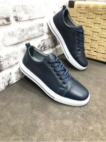 Resim Derilax Hakiki Deri Tam Ortopedik Lacivert Erkek Ayakkabı Lacivert - Beyaz 