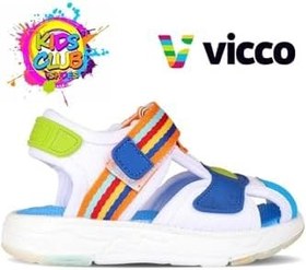 Resim Vicco Flow II Hafif Erkek Çocuk Beyaz/Saks Mavi Sandalet 