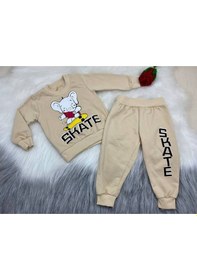 Resim Mj Kids İkili Erkek Çocuk Takımı Bej 