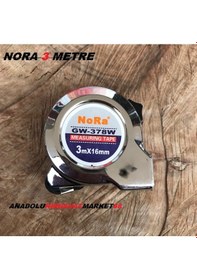 Resim Nora 3Metre Çelik Şerit Metre Ölçüm Metresi 