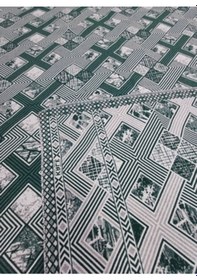 Resim Savan Dokuma Halı Örtüsü 6m² Yeşil 