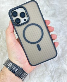 Resim iPhone 15 Pro Max Magsafe Özellikli Kamera Çıkıntılı Yanları Silikon Line Kılıf 