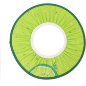 Resim Wezone Yeşil Meyve Desenli Bebek Şampuan Şapka, Su Geçirmez, Kulak Korumalı, Ayarlanabilir Boyutlu, Banyo Ve Saç Yıkama Kullanıma Uygun 