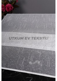 Resim Gümüş Simli Keten Düz Tül Perde Akdz 920 