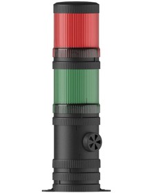 Resim Mesan Ms 465.1.2.12-24vac/dc Ø70 2 Kat Işıklı Kolon Multi Led Buzzer Taban Montaj 