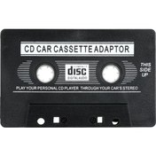 Resim Neevoyu Siyah Oto Kaset Konvertörü - 3.5mm Adaptörlü Mp3/mp4 Cep Telefonu Ses Dönüştürücü, Araç Kaset Çalarına Uyumlu 