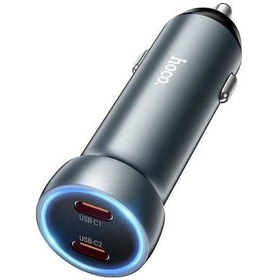 Resim Createtech Z54b Usb-c Type-c Şarj Pd60w Noktalı Müreffeh Hoco Gri Cihazı Çift Bağlantı Araç / Tc 