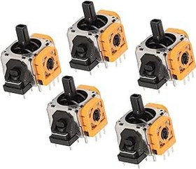 Resim ASHATA Denetleyici Değiştirme Için 5 Adet Analog 3D Joystick, Kararlı Performans, Kurulumu Kolay, Dayanıklı Malzeme, Denetleyici Yedek Parça Tamir Kiti Için Uygun 