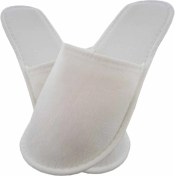 Resim Private 10 Çift Tek Katlı Havlu Beyaz Otel Terliği Tek Kullanımlık Kullan At 