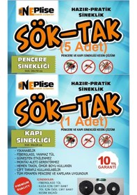 Resim Pratik - Hazır Sineklik 80x150:5 Adet - 80x220:1 Adet 6'lı Paket 