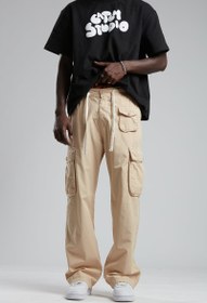Resim Gabardin Kargo Pantolon - Bej / M 