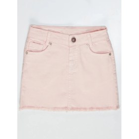Resim Denokids Pembe Denim Mini Kız Çocuk Etek 