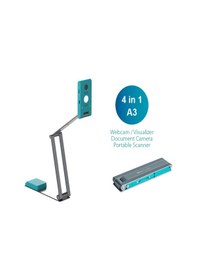 Resim Iriscan Visualizer Web Kamerası Belge Kamerası V7: 4k Ultrahd-13mp, 4'ü 1 Arada, Görselleştirici, A3 Tarayıcı, Belge Tarayıcı, Video Konferans, Aı Mikrofon, Otomatik Odaklama, Led, Usb Winmac 