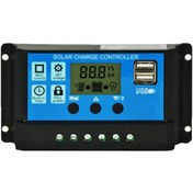 Resim Suntek 60a Lcd Pwm Güneş Paneli Akü Regülatörü Şarj 