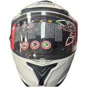 Resim Smk Typhoon Blank Kapalı Kask Beyaz 