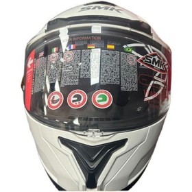 Resim Smk Typhoon Blank Kapalı Kask Beyaz 