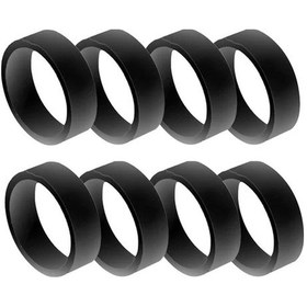 Resim Adet Black-8 1 Adet Silikon Joystick Koruyucu Halkalar Elastik Oyun Rocker Kapak Daire Buhar Güverte İçin Xbox Ps4 