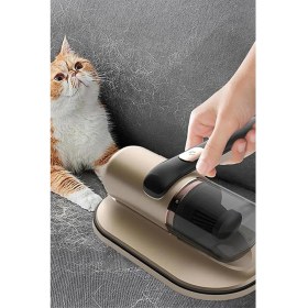 Resim Kablosuz El Süpürgesi, Altın Renk, Kedi ve Köpek Tüyü Detaylı, Güçlü Temizlik 