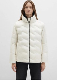 Resim Mavi Oversize Ekru Kadın Ceket M1110714-86412 Ekru 