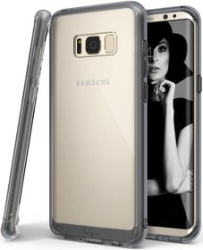 Resim Ringke Fusion Galaxy S8 İle Uyumlu Kılıf Smoke Black 