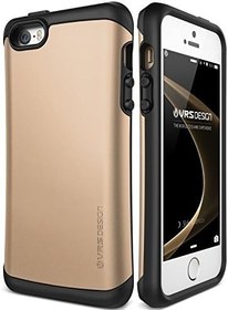Resim Vrs Design VRSHDIPSE iPhone SE Hard Drop Kılıf, Arka Kapak, Altın 