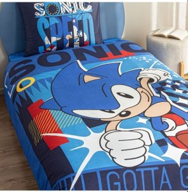 Resim Taç Lisanslı Sonic Classic Pamuk Tek Kişilik Nevresim Takımı 000000001000049039 Çok Renkli 