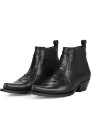 Resim FootCourt Siyah Kösele Wester Kovboy Botu 