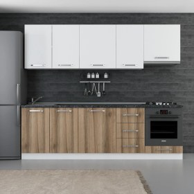 Resim Minar 255 cm Mutfak Dolabı Beyaz Dore 255-D5 