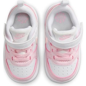 Resim Nike Court Borough Low Recraft Bebek Pembe Beyaz Spor Ayakkabı / Sneaker - Dv5458-105 