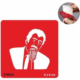 Resim Şarkıcı Tattoo Geçici Dövme Şablonları Kına Kalıpları 