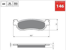 Resim GOLD AD 146 FREN BALATA SİNTER METAL 