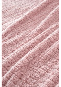 Resim Tek Kişilik Wellsoft Battaniye - Yumuşak, Polar, Peluş Battaniye - 160x210 Cm Pudra Pudra 