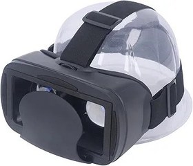 Resim Sanal gerçeklik kulaklığı 3D VR kulaklık anti mavi ışık hd panoramik görünüm 120 derece geniş açılı cep telefonu oyun filmleri için uyumlu siyah abs 7.09 x 5.12 x 3.94in 