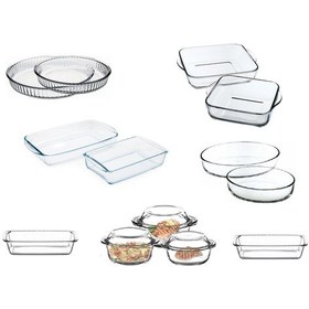 Resim Paşabahçe Borcam Tepsi Tencere Seti - 13 Prç. Borcam Çeyiz Seti 