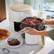 Resim Philips Xxl 7,3 Litre Yüksek Hacim, Twin Turbostar Teknolojili Ultra Premium Airfryer Inci Beyazı - LUCİOLE BEYAZ LAMBADER HEDİYE! 