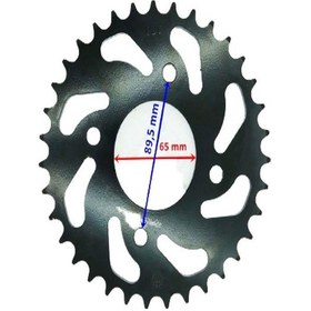 Resim RACING SYM 250 WOLF ARKA DİŞLİ 520-35T İÇ 65X4 DELİKLİ IND ÖM 
