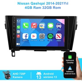 Resim Nissan Qashqai 2014-2021yıl Carplay Navigasyon 4gb Ram 32gb Rom 
