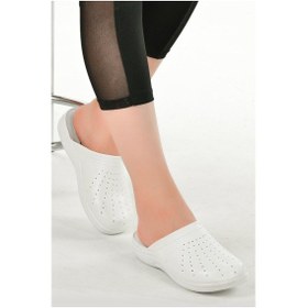 Resim Ghattix Kadın Sabo Terlik Beyaz Beyaz 