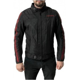Resim Venom CEKET COMPASS RACING MOTOSİKLET MONTU SİYAH KIRMIZI 