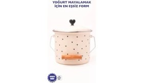Resim Cupid Kalp Desenli Yoğurt/bakliyat Bakracı (20 Cm-3 Litre-Tüm Ocaklarla Uyumlu) 