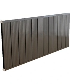 Resim Eurostar Aluminyum Panel Radyatör Ekol 600x1200 Ral 7016 Antrasit Gri Texture 