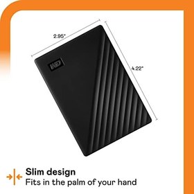 Resim WD My Passport harici sabit disk 5 TB (mobil bellek, ince tasarım, indirilebilir yazılım, otomatik yedekleme, şifre koruması) siyah - PC, Xbox ve PS4 ile uyumlu 