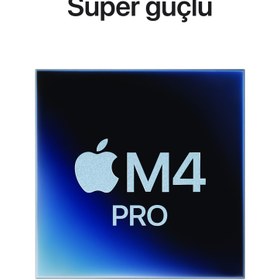 Resim Apple Mac mini: Apple M4 Pro chip with 12‑core CPU and 16‑core GPU, 24GB, 512GB SSD 