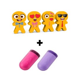 Resim Art.57 Funny Face Serisi 4 Adet Silgi Ve 2 Adet Prıme 2 Kalemtraş Seti Kız Öğrenci 